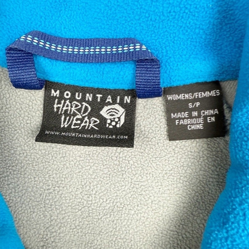 Mountain Hardwear Womens Fleece Jacket Size S Womens Blue Full Zip - Picture 3 of 13